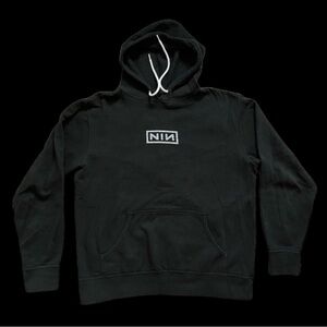 NIN Remove The Pain Push It Back In Black Hoodie Large